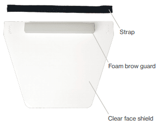 HexArmor Clear Fluid-Resistant Face Shield Kit